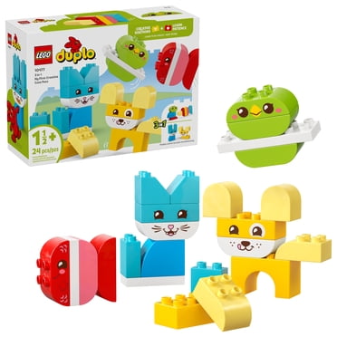 LEGO DUPLO My First 3 in 1 Creative Cute Pets Building Toy for Toddlers - Pretend Play Set for Boys & Girls, Ages 1.5+ - Learning & Education Toy for Preschoolers - Gift Idea for Birthdays - 10477