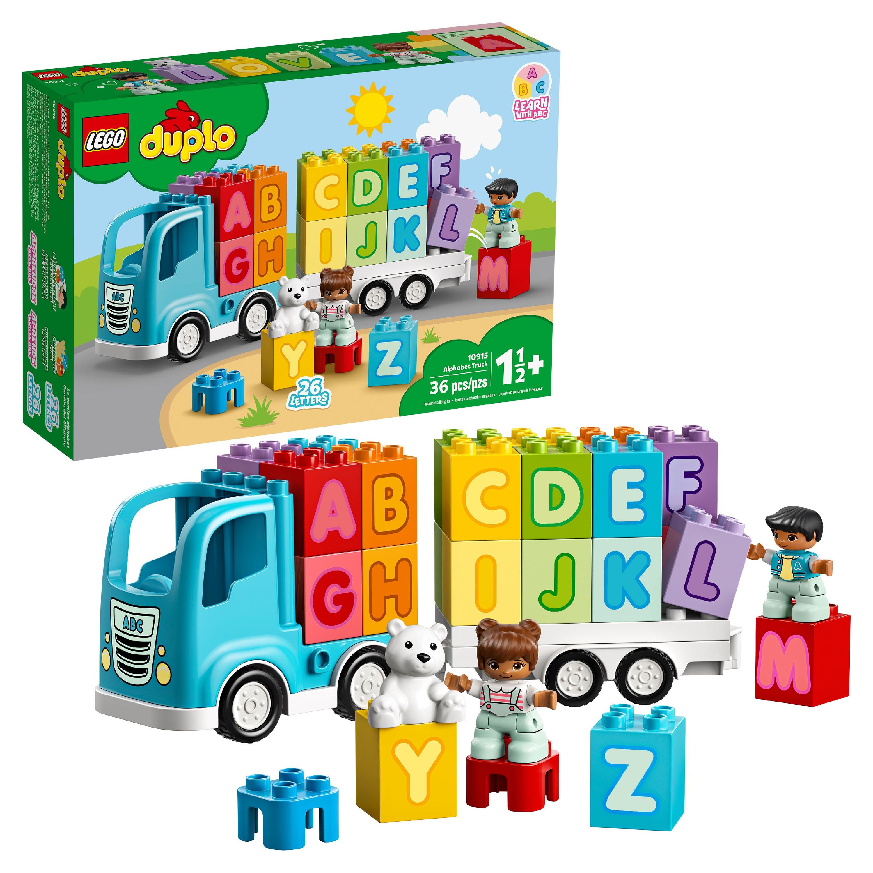 LEGO DUPLO My First Alphabet Truck 10915 Educational Building Toy for Toddlers (36 Pieces) - image 1 of 12