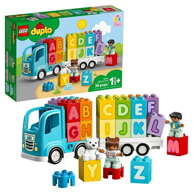 LEGO DUPLO My First Alphabet Truck 10915 Educational Building Toy for Toddlers (36 Pieces)