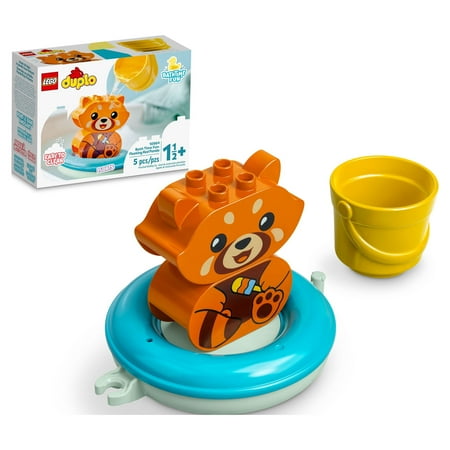 LEGO DUPLO Bath Time Fun: Floating Red Panda 10964 Bath Toy for Babies and Toddlers Ages 1.5 Plus Years Old, Baby Bathtub Water Toys, Easy to Clean