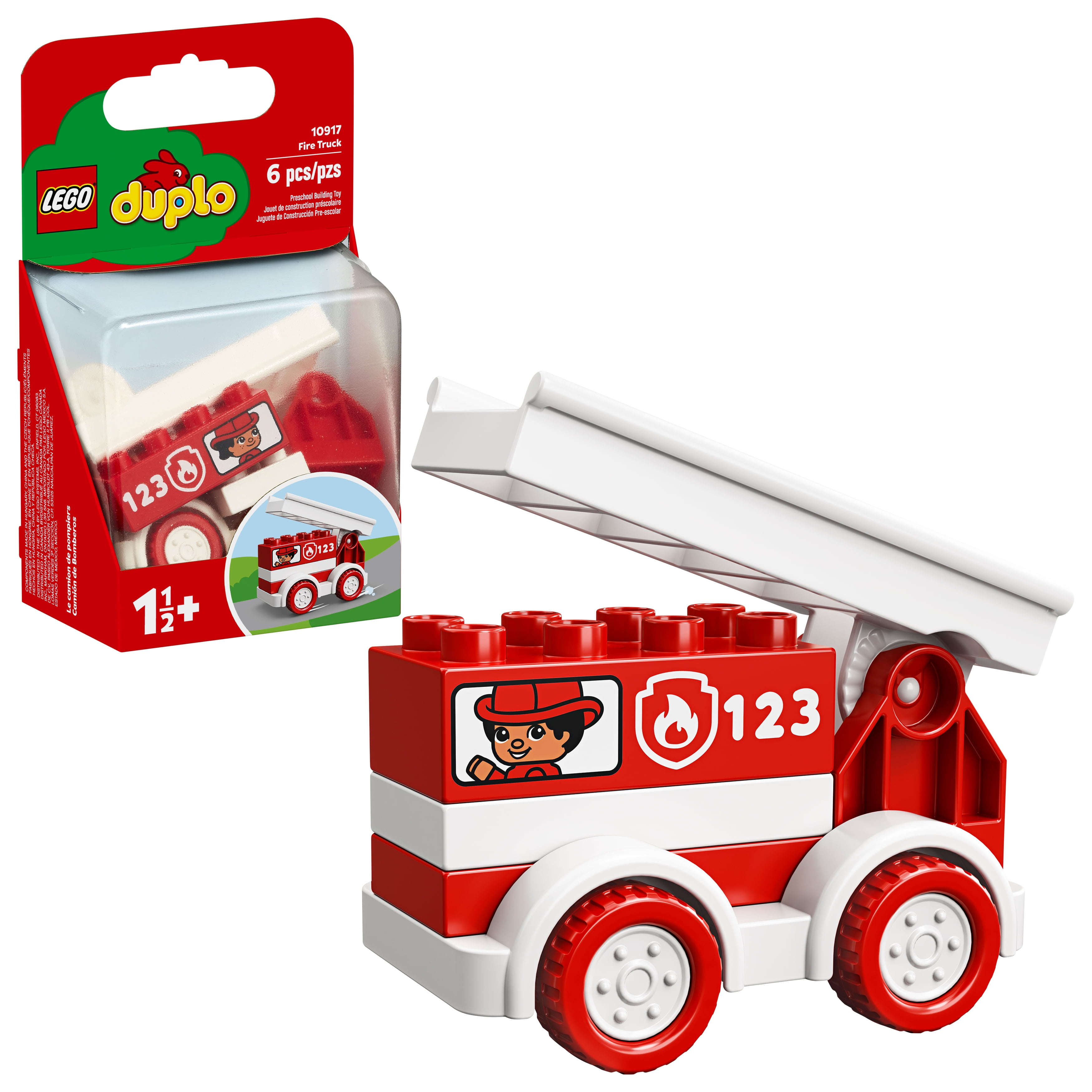 LEGO 10969 Duplo Town Le Camion de Pompiers, Jouet de Construction