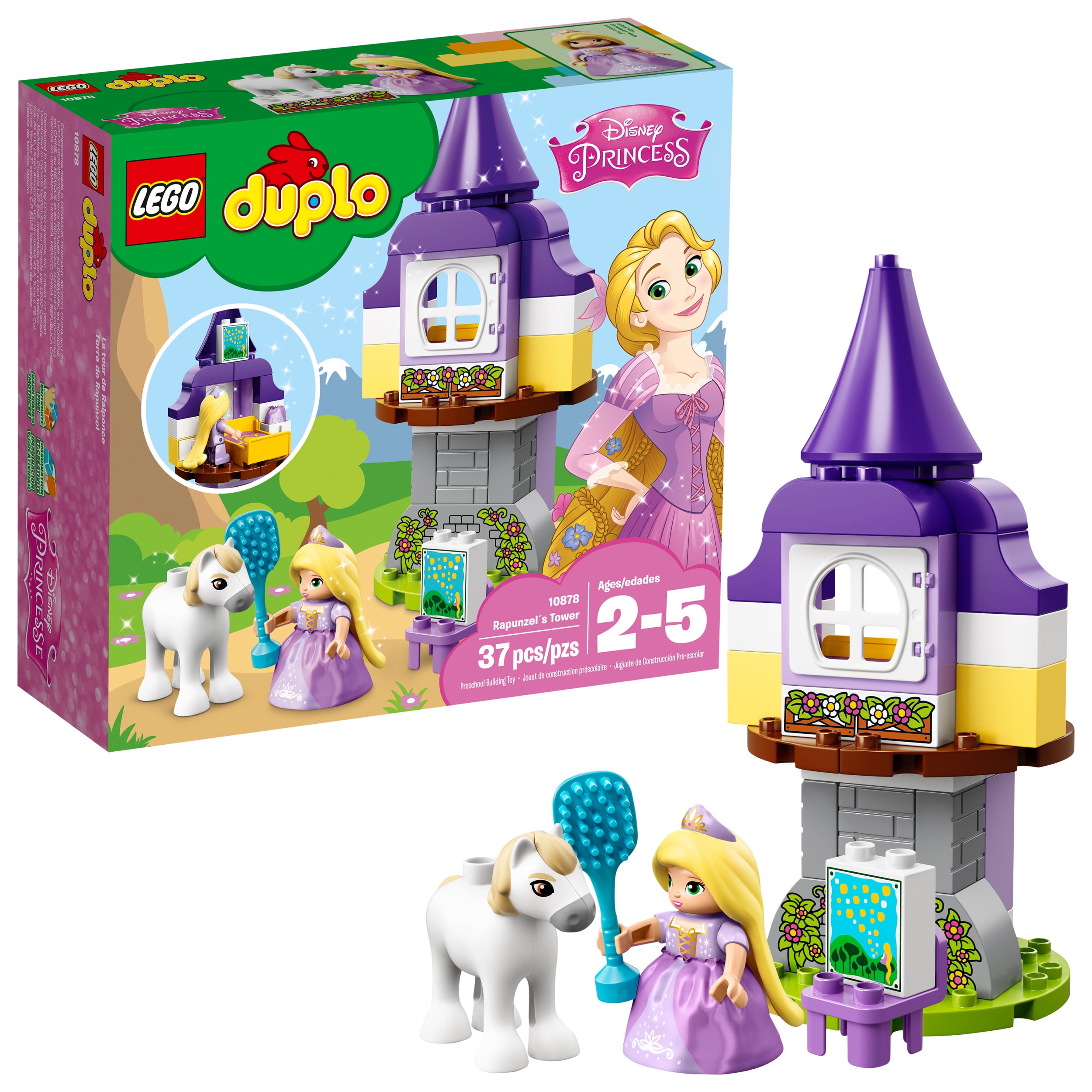 Slapper af Kriger relæ LEGO DUPLO Princess? Rapunzel´s Tower 10878 (37 Pieces) - Walmart.com