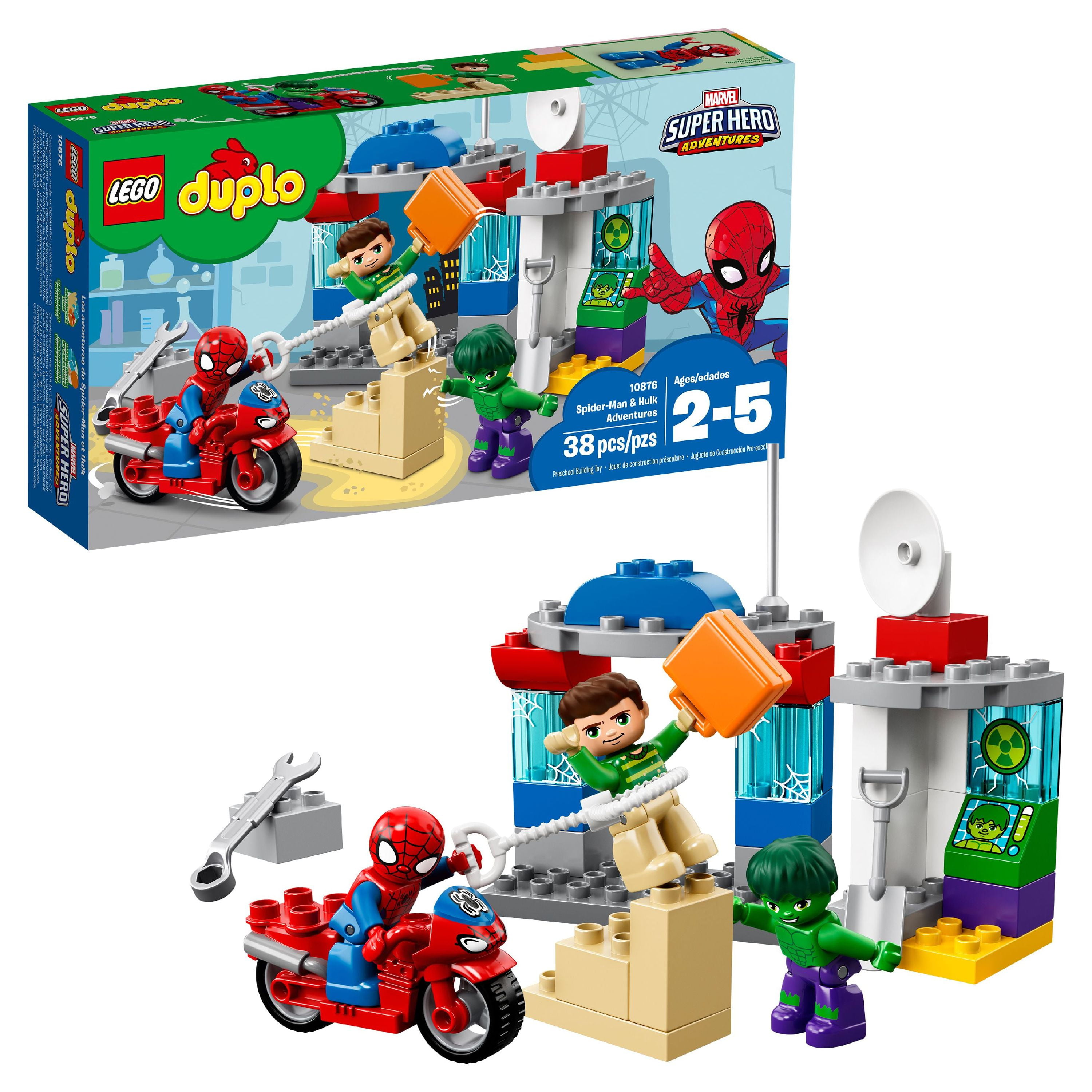 LEGO Duplo Marvel Super Heroes Duplo Super Heroes Spider-Man & Hulk  Adventures Set 10876 - US
