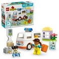 thumbnail image 1 of LEGO DUPLO Town Ambulance & Driver Building Toy Playset - Preschool Learning and Educational Ambulance Toy for Toddlers, Boys and Girls, Ages 2+ - Pretend Play Baby Gift Idea - 10447, 1 of 8