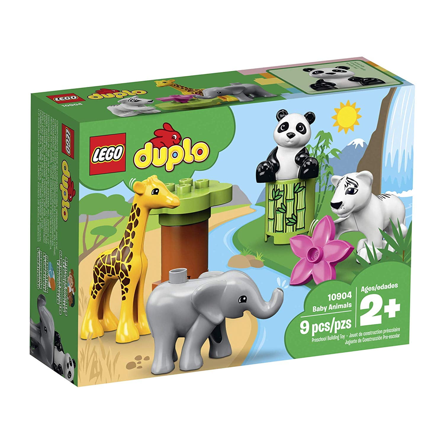 LEGO DUPLO Green Building Base Plate 10980, Construction Toy for Toddlers  and Kids, Build and Display Board 