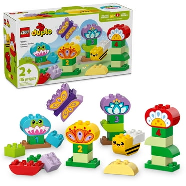 LEGO DUPLO Town Creative Garden & Flowers Building Toy Playset - Preschool Learning and Educational Flower Toy for Toddlers, Boys and Girls, Ages 2+ - Gift for Preschool Graduation - 10444