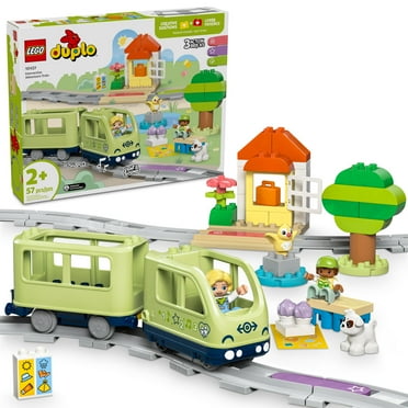 LEGO DUPLO Town Interactive Adventure Train Set - Building Toy for Toddlers, Boys and Girls, Ages 2+ - Learning Train Toy Playset with Lights and Sounds - Gift for Birthdays and Holidays - 10427