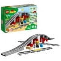 LEGO DUPLO Town Train Bridge and Tracks 10872 Birthday Blocks Toy Set for Kids Walmart
