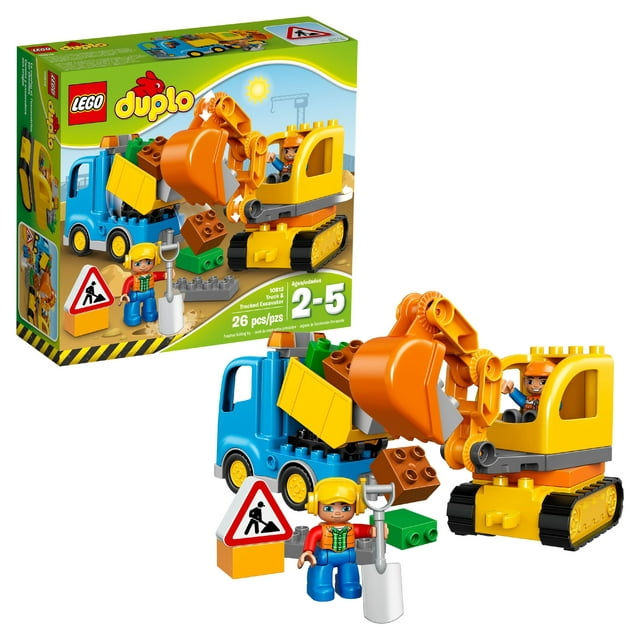 LEGO DUPLO Town Truck & Tracked Excavator 10812 (26 Pieces)