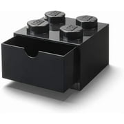 LEGO Desk Drawer Stackable Storage with 4 Knobs, in Black