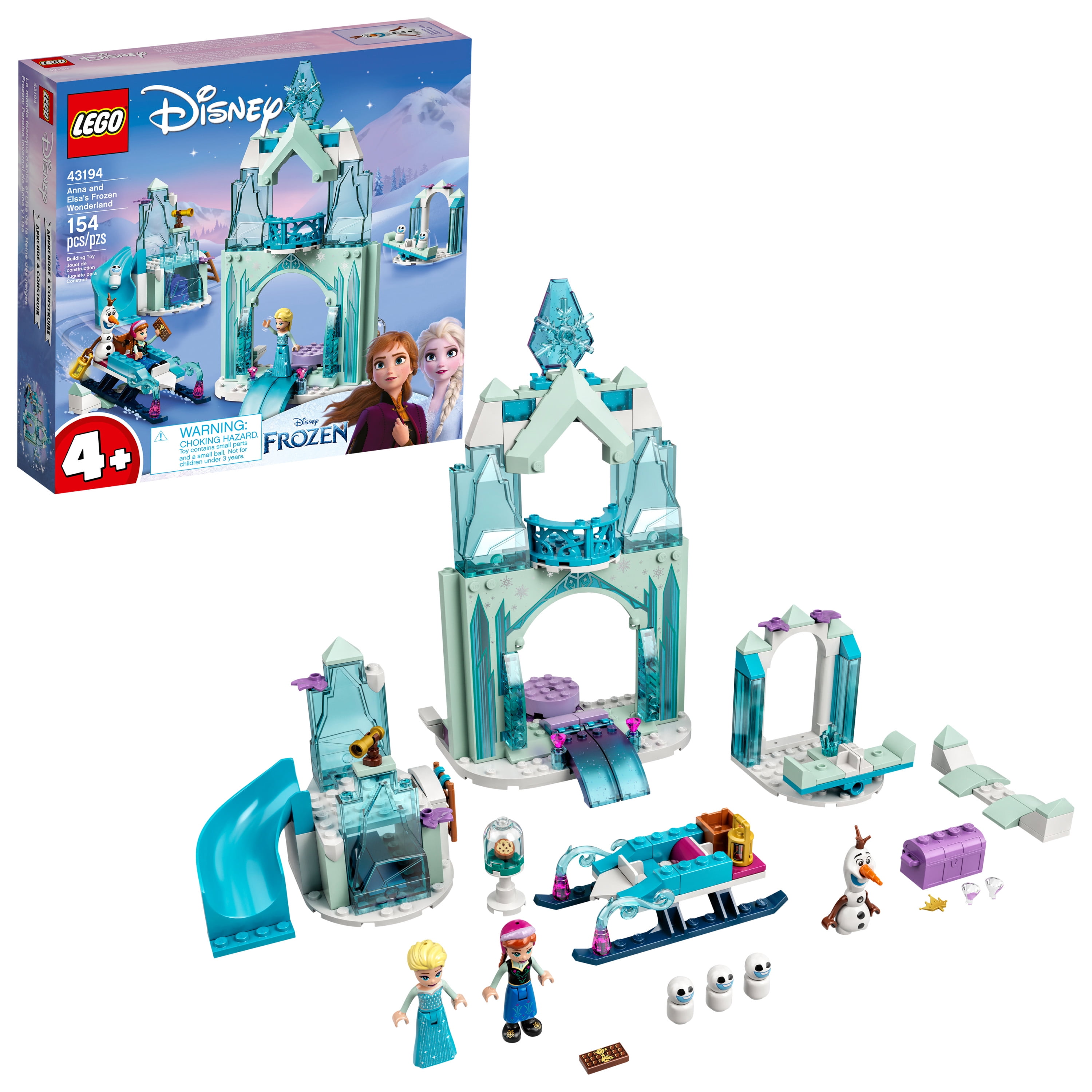 indre Sindsro Permanent LEGO Disney Anna and Elsa's Frozen Wonderland 43194 Castle Toy with Disney  Princess Mini-Doll Figures, Gifts for 4 Plus Years Old Kids, Girls and Boys  - Walmart.com