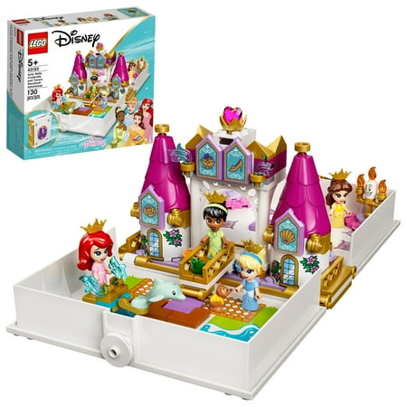LEGO  Disney Ariel, Belle, Cinderella and Tianas Storybook Adventures Building Kit
