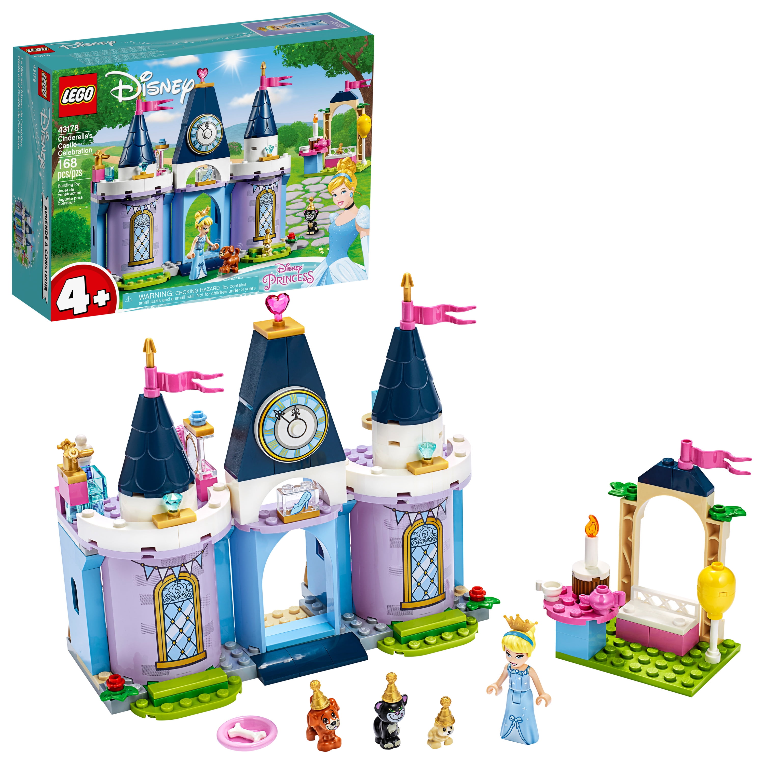 Patronise Mountaineer orm LEGO Disney Cinderella's Castle Celebration 43178 Building Kit (168 Pieces)  - Walmart.com