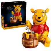 LEGO Disney Winnie the Pooh Building Set - Home, Office, or Book Shelf Decor for Adult Fans, Ages 18+ W/ Eeyore Figure - Collectible Disney Gift - 43300