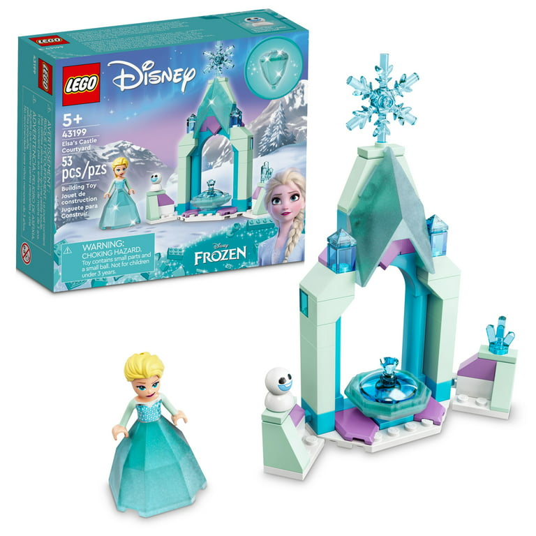 Overflod Email Burma LEGO Disney Elsa's Castle Courtyard 43199 Building Set, Disney Frozen Ice  Castle with Princess Elsa Mini Doll Figure, Disney Princess Toy Set for  Kids Age 5+, Great Gift for Birthday or Any