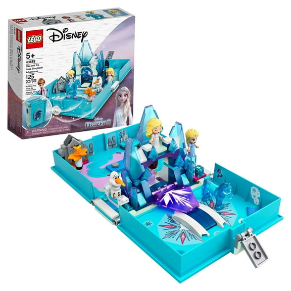 LEGO Disney Frozen 2 Elsa and the Nokk Storybook Adventures 43189, Disney Princess Toy Playset Perfect for Travel, Gifts for 5 Plus Year Old Kids, Girls & Boys with Micro Doll