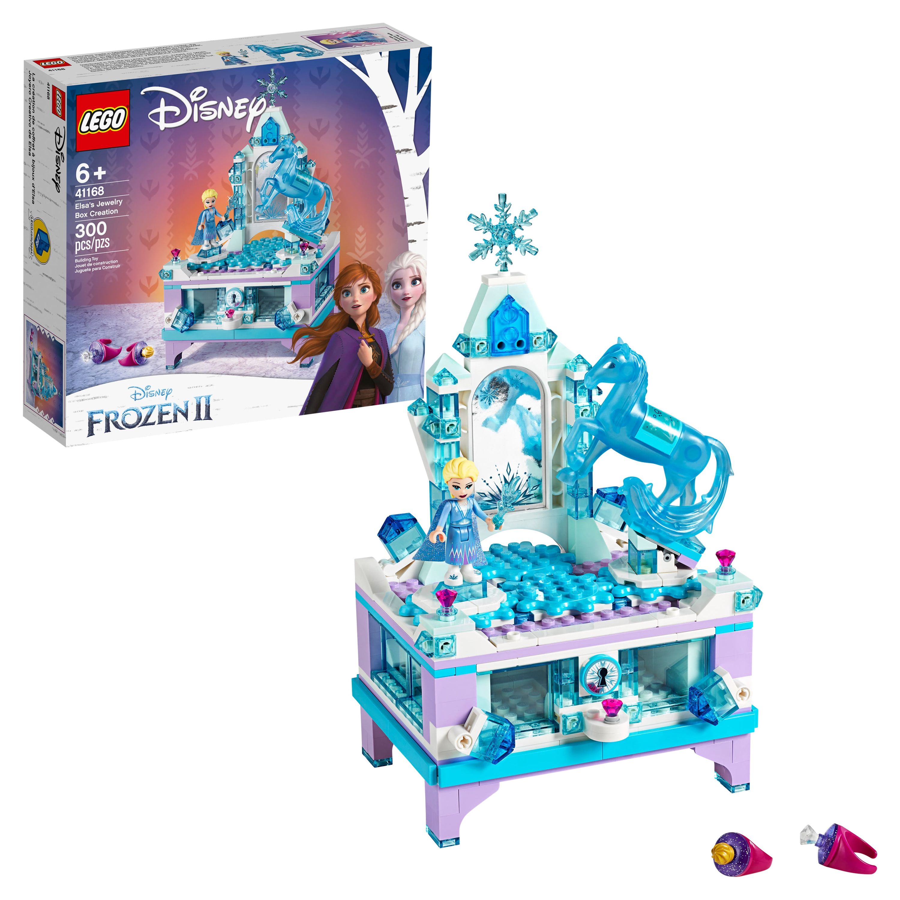 LEGO Disney Frozen 2 Elsa's Jewelry Box Creation 41168, Collectible Frozen Toy with Princess Elsa Mini-Doll and Nokk Figure, Kids Can Build a Jewelry Box with Lockable Drawer & Mirror, Disney Gift - image 1 of 8