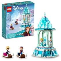 LEGO Disney Frozen Anna and Elsa’s Magical Carousel 43218 Ice Palace Building Toy Set with Disney Princess Elsa, Anna and Olaf, Great Birthday Gift for 6 Year Olds