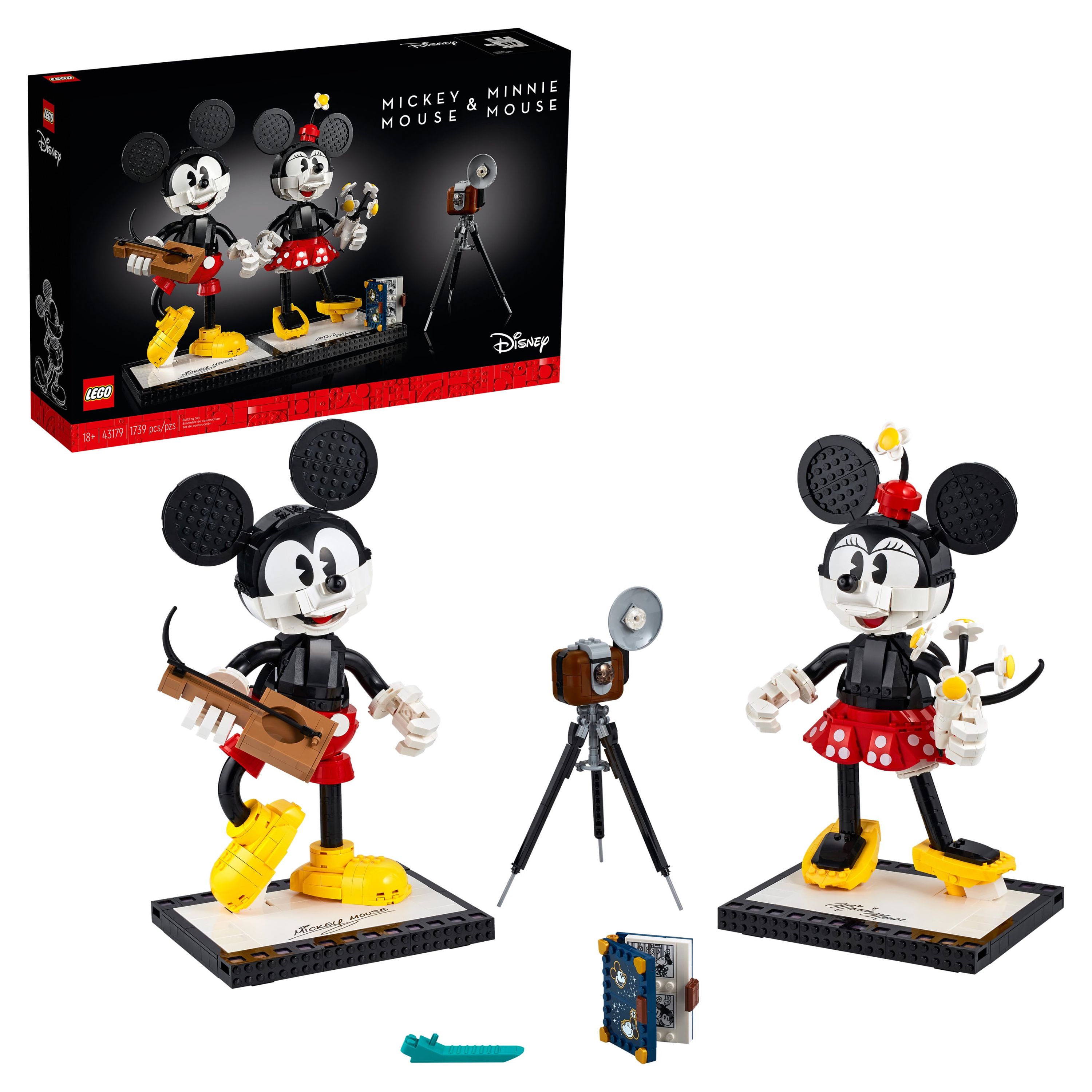 LEGO Disney Mickey Mouse & Minnie Mouse Buildable Characters 43179 (1,739  Pieces) - Walmart.com