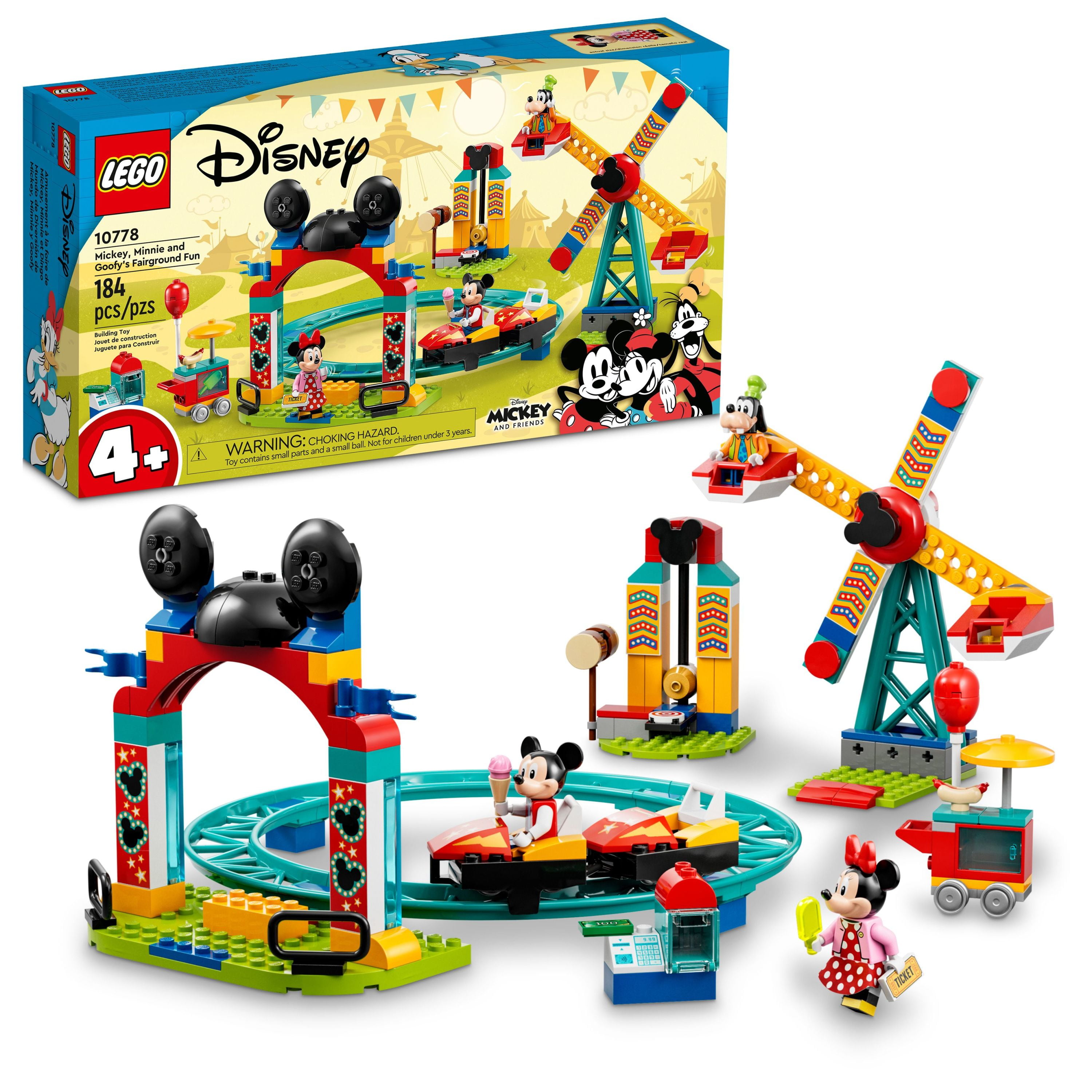 ydre Saucer Canberra LEGO Disney Mickey and Friends – Mickey, Minnie and Goofy's Fairground Fun  Toy Set Set 10778 - Walmart.com