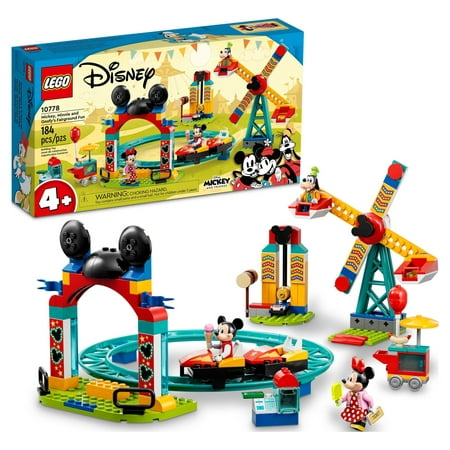 LEGO Disney Mickey and Friends – Mickey, Minnie and Goofy’s Fairground Fun Toy Set Set 10778