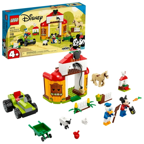 LEGO Disney Mickey and Friends Mickey Mouse & Donald Ducks Farm 10775 Building Toy (118 Pieces)