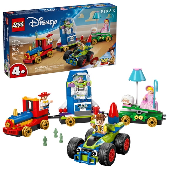 LEGO Disney and Pixars Toy Story Celebration Train & RC Car Toddler Toy - Sensory and Pretend Play Building Toy for Preschool Boys and Girls, Ages 4+ - Disney Gift Idea for Birthdays - 43264