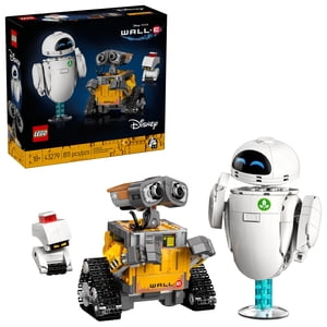 LEGO Disney y Pixar Wall-E y EVE Set de Construcción para Adultos, Mayores de 18 - Decoración para Oficina en Casa, Estante o Habitación para Fans de Disney - Regalo para Cumpleaños - 43279