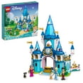thumbnail image 1 of LEGO Disney Princess Cinderella and Prince Charming's Castle 43206 Doll House, Buildable Toy with 3 Mini Dolls, plus Gus Gus and Lucifer Figures, 1 of 8