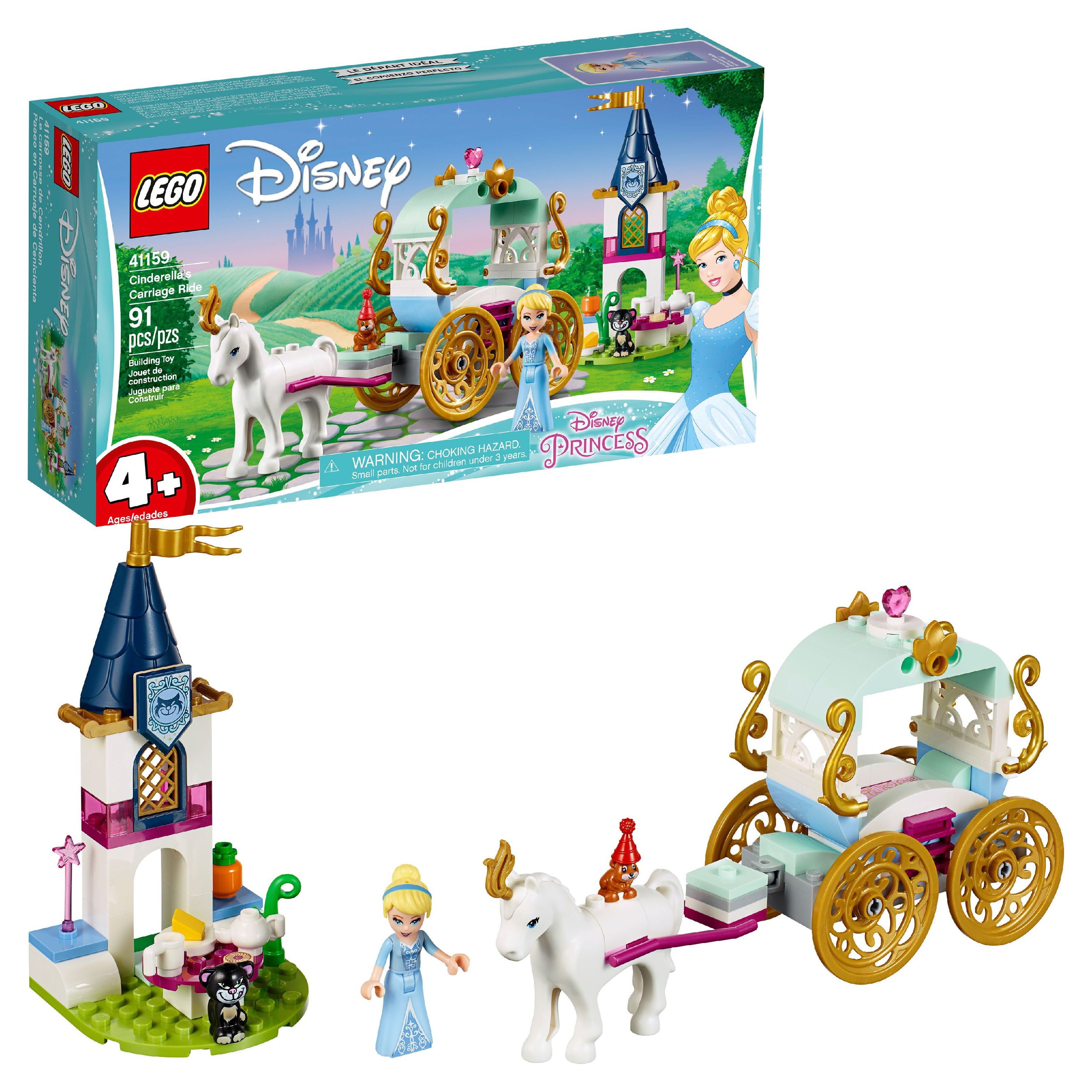 LEGO Disney Princess Cinderella's Carriage Ride Toy 41159 - image 1 of 8