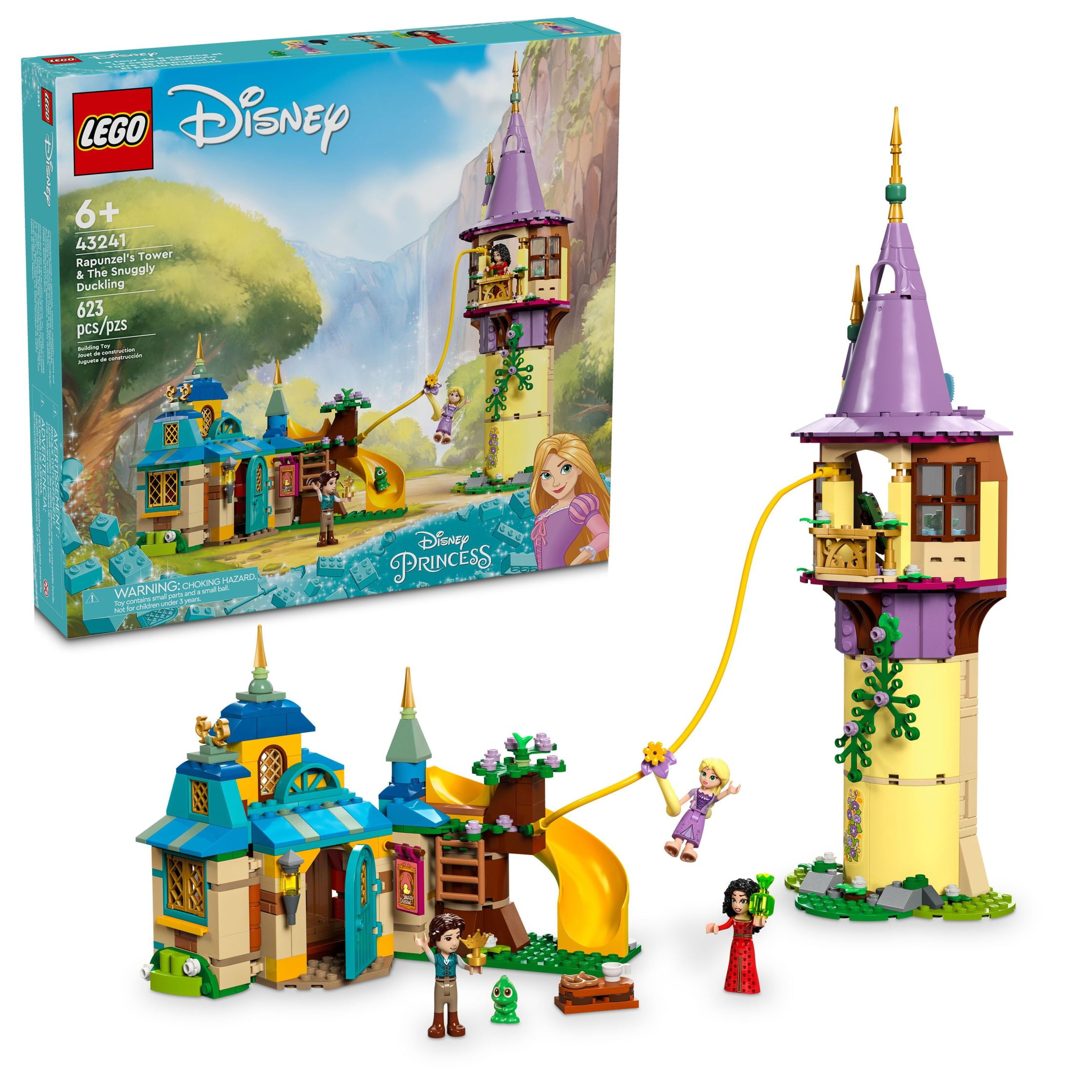 LEGO Disney Princess Creative Castles 43219​, Toy Castle Playset with Belle  and Cinderella Mini-Dolls and Bricks Sorting Box, Travel Toys for Girls