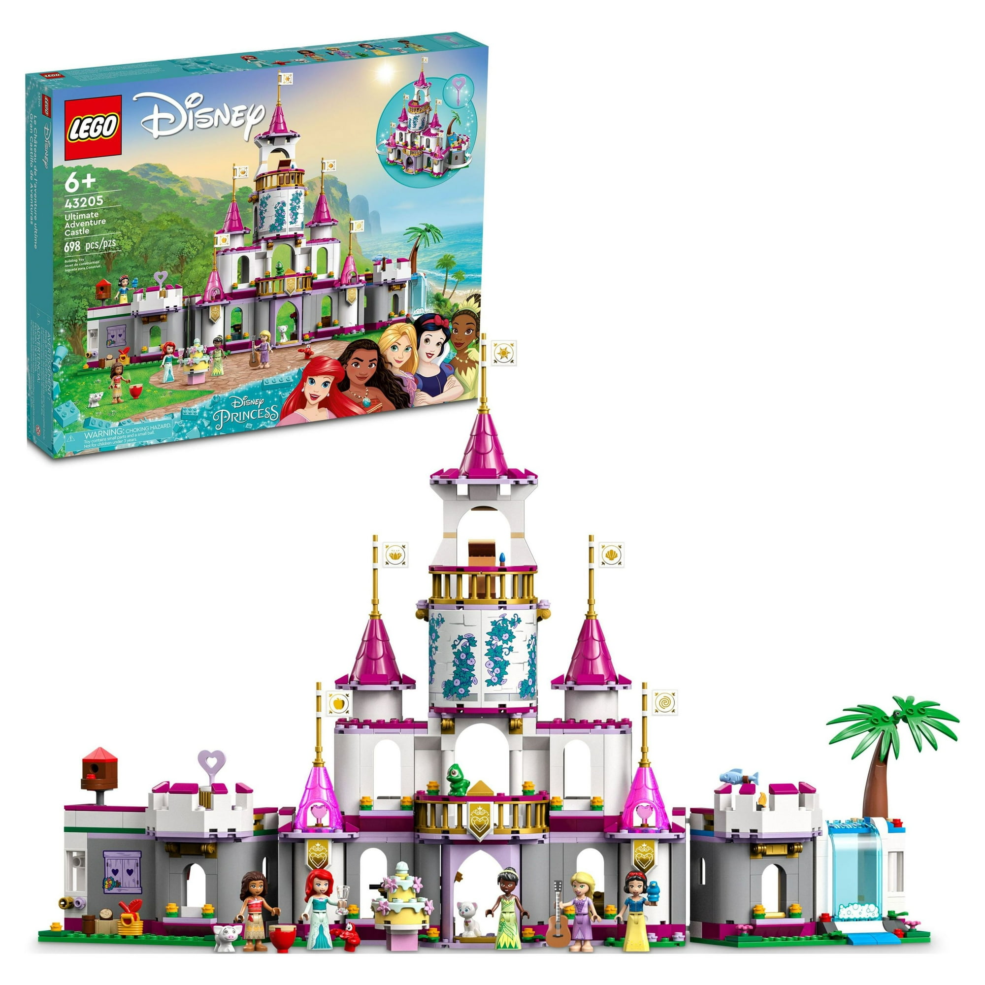 LEGO Disney Princess Ultimate Adventure Castle Building Toy Construir Toy Castle Inclui 5 mini bonecas Ariel Rapunzel Branca de Neve Presente Meninos Meninas 43205 7a3d5d54 27ba 4e40 a0fe 188f07a242ee.9deba366031bad13e677c15e1db9bc0b