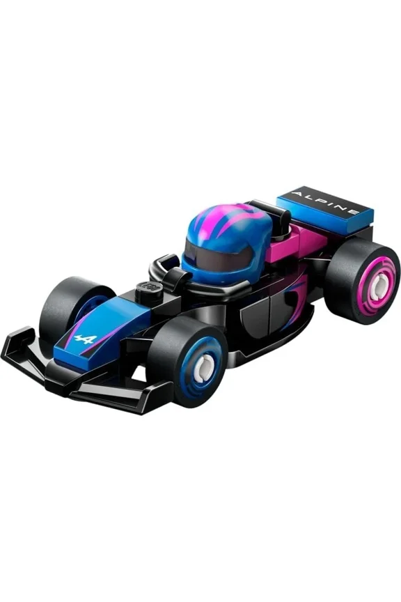 F1 Collectible Race Cars - Alpine F1 Team Race Car with Driver Helmet & Moving Wheels - Formula 1-71049