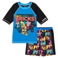 thumbnail image 1 of LEGO Fortnite Brite Bomber Drift Raven Raglan Rash Guard and Swim Trunks UPF 50+ Outfit Set Toddler to Big Kid, 1 of 5