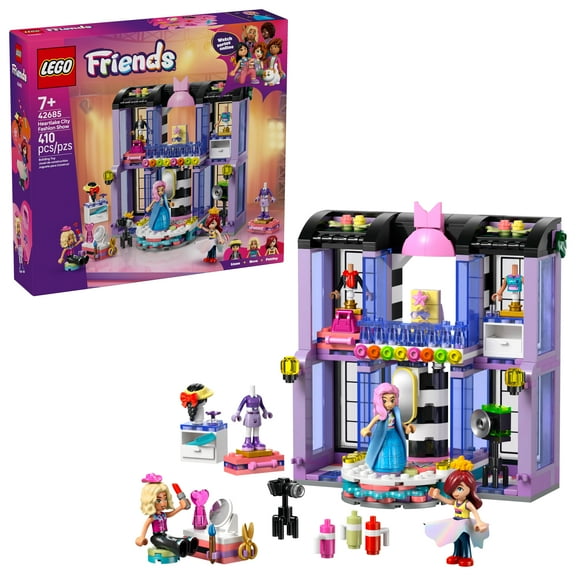 LEGO Friends Heartlake City Fashion Show Building Toy for Girls & Boys - Pretend Play Set for Kids, Ages 7+ - W/Paisley, Liann & Nova Minidolls & Accessories - Gift Idea for Birthdays - 42685