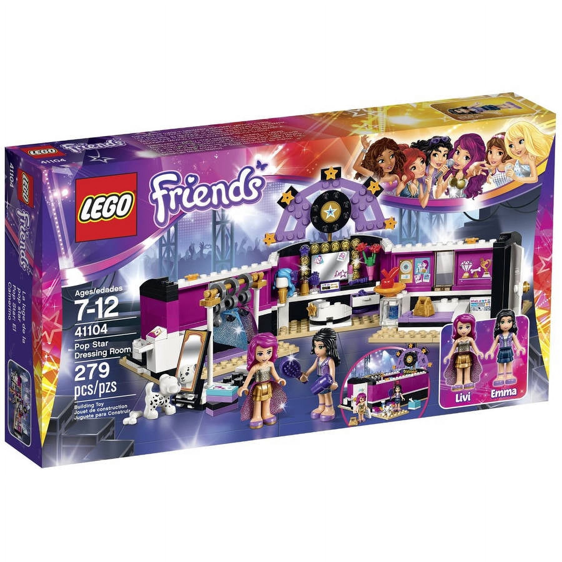 LEGO Friends 41104 Pop Star Dressing Room Building Kit Walmart