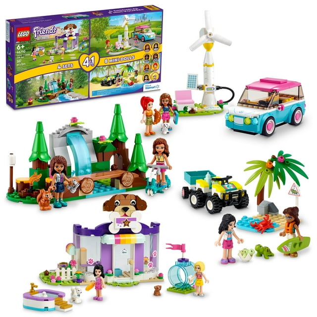 LEGO Friends 66710 4-in-1 Building Toy Gift Set For Kids, Boys, and Girls (587 pieces)