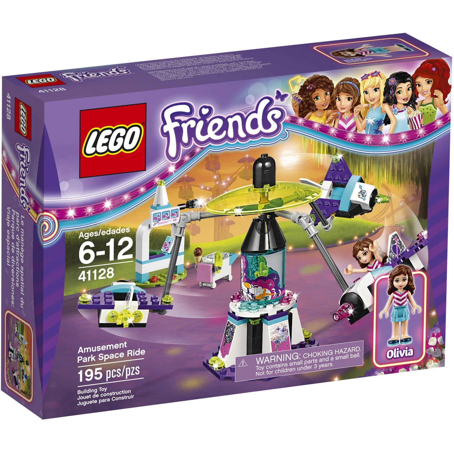 kalv Taxpayer udredning LEGO Friends Amusement Park Space Ride 41128 - Walmart.com
