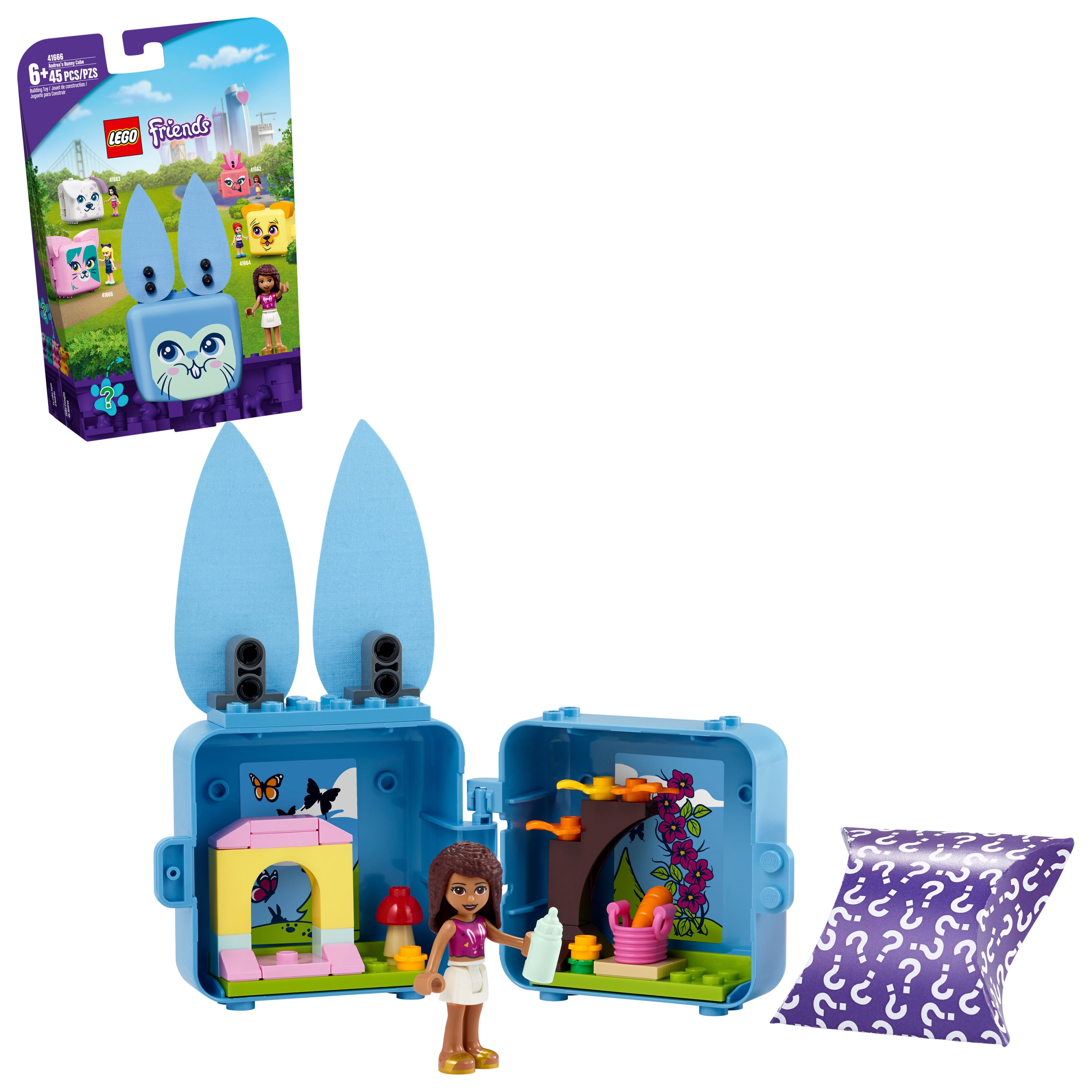 LEGO Friends Portable Bunny Cube 41666, Animal-Lover Building Toy
