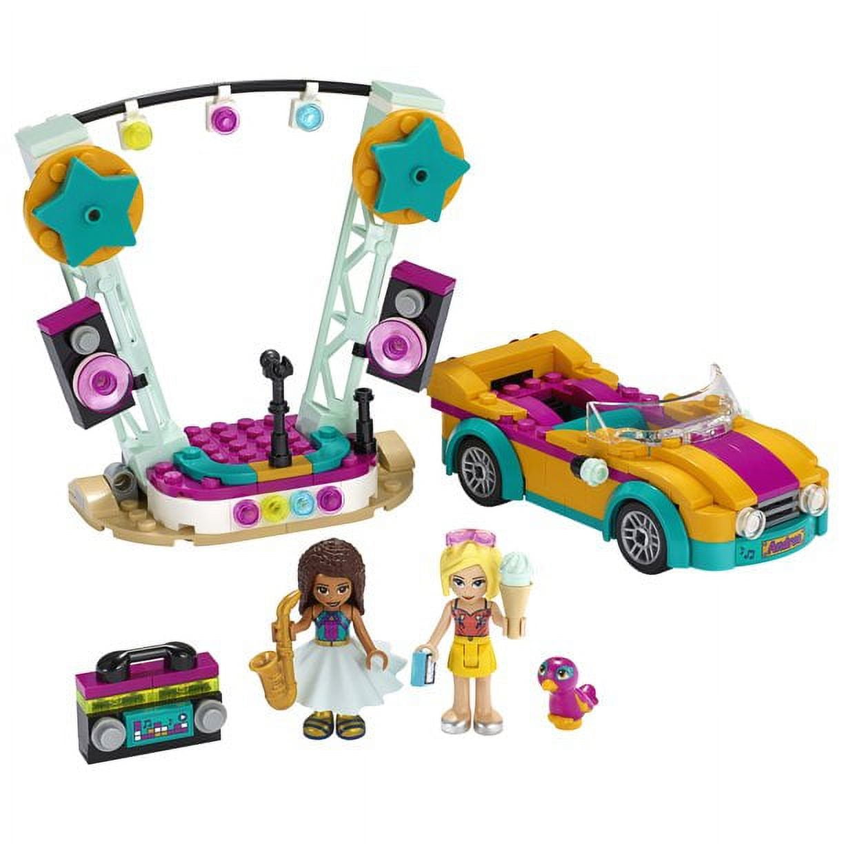 LEGO Friends Andrea’s Car & Stage Playset 41390 Building Kit (240 Pieces)