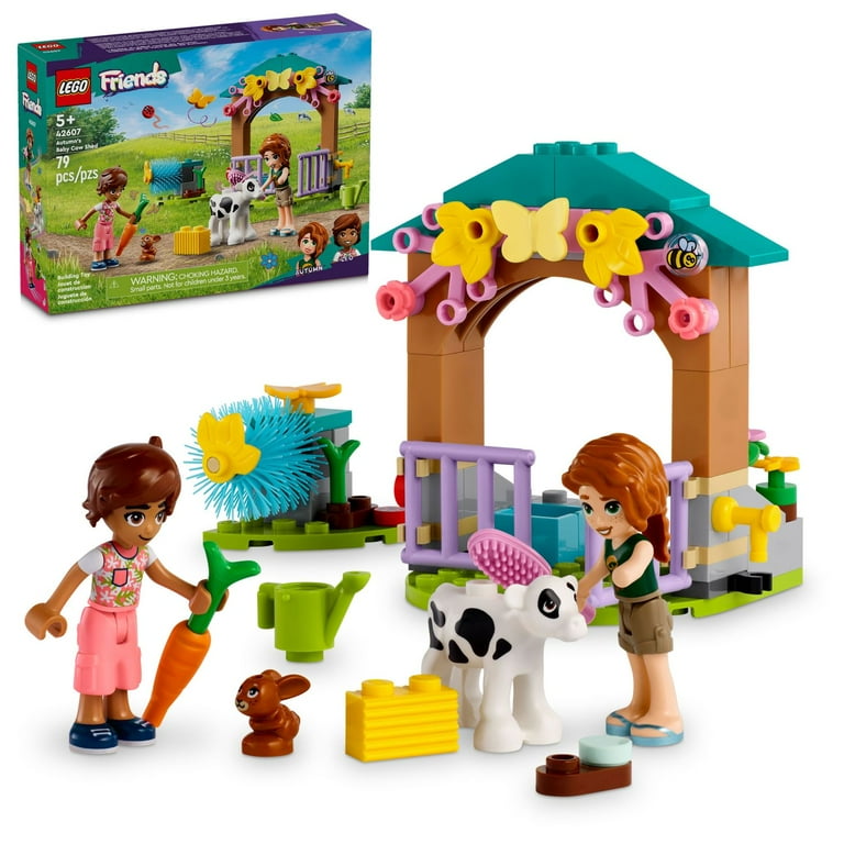LEGO Friends Autumn's Baby Cow Shed Farm Animal Toy Playset with