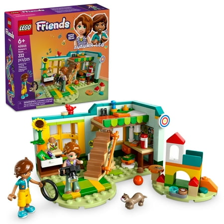 LEGO Friends Autumn’s Room Building Toy - Pretend Play Set for Kids, Girls and Boys, Ages 6+ - with 2 Minidolls, Bandit the Ferret, and Bird Figure - Gift Idea for Birthdays - 42646