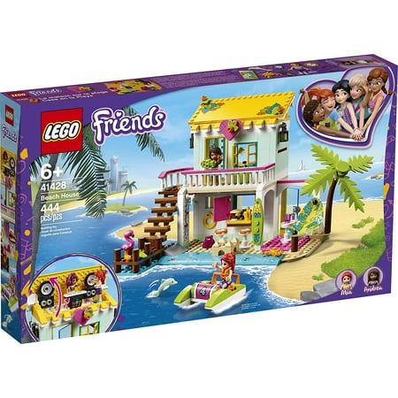 LEGO Friends Beach House 41428 Building Kit; Sparks Hours of Summer Adventure Play, New 2020 (444 Pieces)