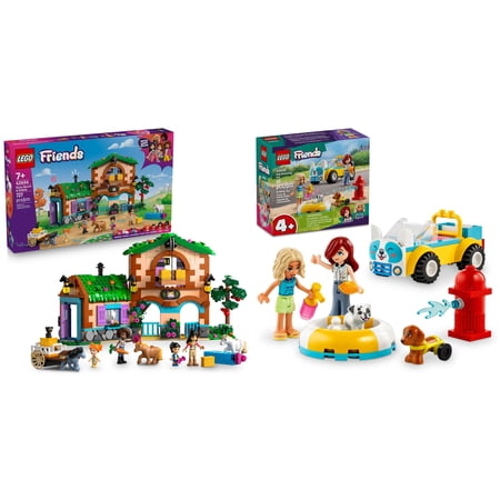 LEGO Friends Bundle- Pony Ranch & Stable 42654 and Dog Grooming Car 426355