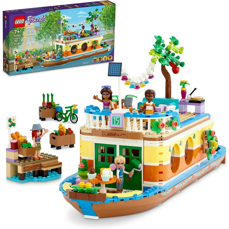 LEGO Friends Canal Houseboat 41702 Building Kit Comes with 4 Mini