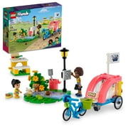LEGO Friends Dog Rescue Bike Building Set, Pretend Play Animal Playset for Pet Loving Kids, Girls and Boys Ages 6 and Up with Puppy Pet Figure and 2 Mini-Dolls,  2023 Series Characters, 41738