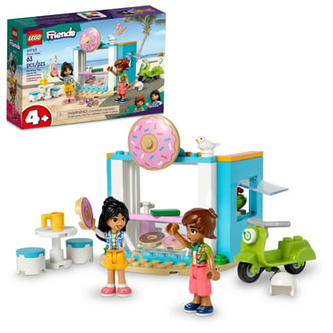LEGO Friends Donut Shop 41723, Food Playset and Bakery Toy, Includes Mini-Dolls and Toy Scooter, Small Gift Idea for Girls and Boys 4+ Years Old