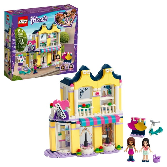 LEGO Friends Emmas Fashion Shop Building Toy for Kids 41427 Playset Comes with Fashion Designer Mini-Dolls (343 Pieces)