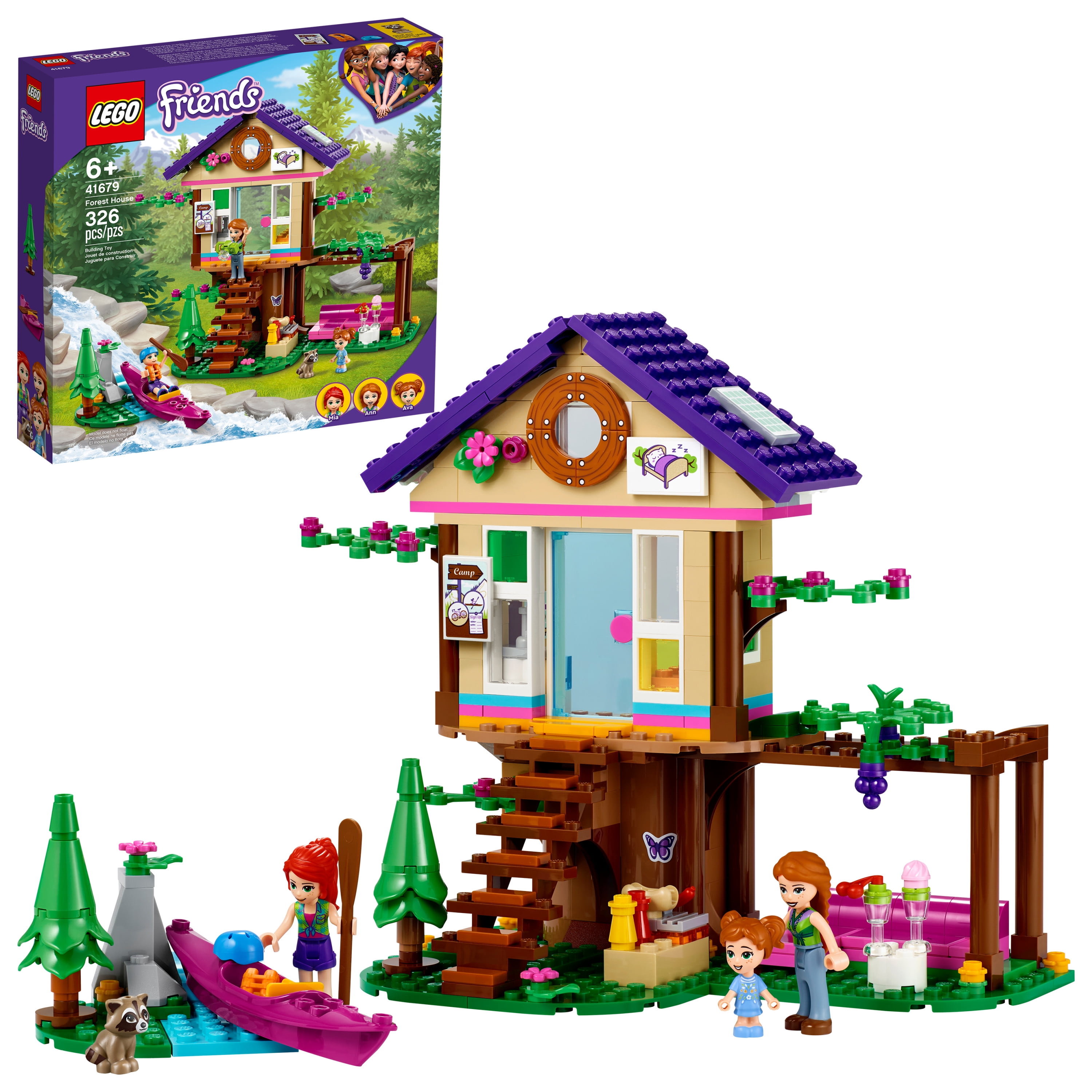 LEGO Friends Forest House 41679 Building Toy Great Gift for Kids Who Love Nature 326 Pieces