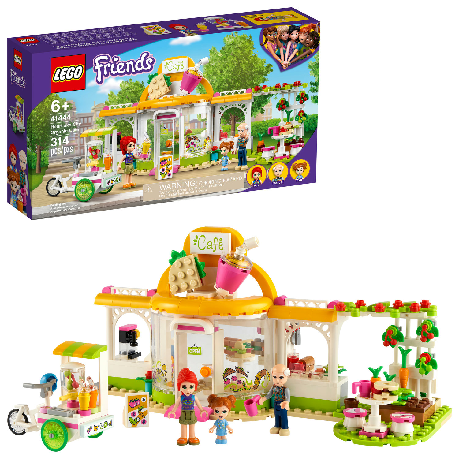 LEGO Friends Heartlake City Organic Café 41444 Building Toy; Comes with LEGO Friends Mia (314 Pieces) - image 1 of 10